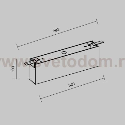 Комплектующие для уличной трековой системы Outdoor O-TR001-BX-W