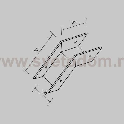 Комплектующие для уличной трековой системы Maytoni O-TR001-OC Комплектующие для уличной трековой системы Elasity IP
