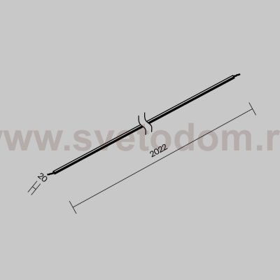 Комплектующие для уличной трековой системы с токоведущими элементами Outdoor O-TR001-PL-L2