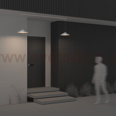 Уличный трековый светильник Outdoor O-TR01-1-P-12WW3K