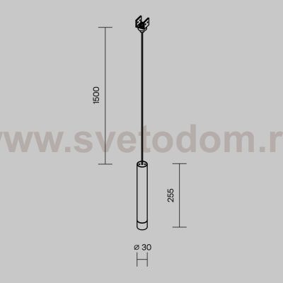 Уличный трековый светильник Outdoor O-TR01-1-P-8WW3K