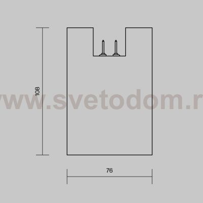 Уличный трековый светильник Outdoor O-TR01-2-S-16WB3K