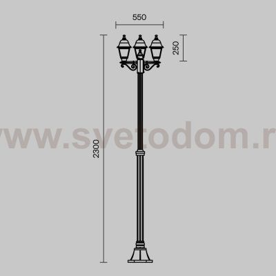 Ландшафтный светильник Maytoni O003FL-03B Abbey Road