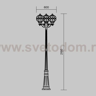Ландшафтный светильник Maytoni O023FL-03G Via