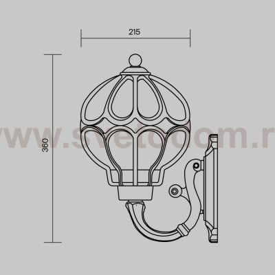 Светильник уличный Maytoni O024WL-01G