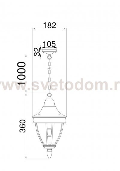 Подвесной светильник Maytoni O027PL-01B Rivoli