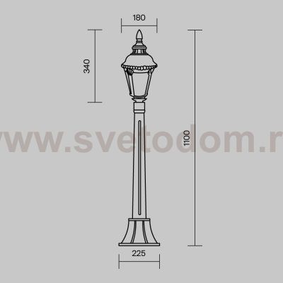 Ландшафтный светильник Maytoni O028FL-01BZ Goiri
