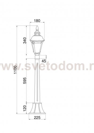 Ландшафтный светильник Maytoni O028FL-01BZ Goiri