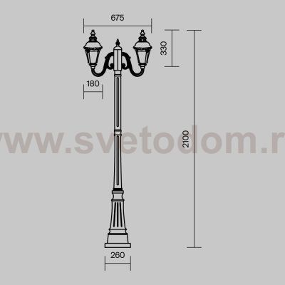 Ландшафтный светильник Maytoni O028FL-03BZ Goiri