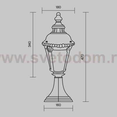 Ландшафтный светильник Maytoni O029FL-01BZ Goiri