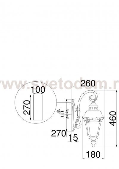 Бра Maytoni O029WL-01BZ Goiri