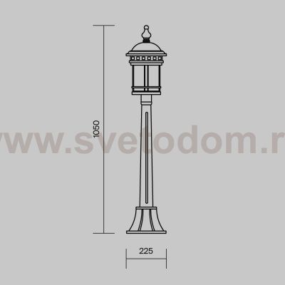 Ландшафтный светильник столб Maytoni O031FL-01BR Salamanca