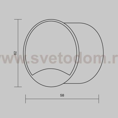 Встраиваемый светильник Maytoni O035-L3B3K Biscotti