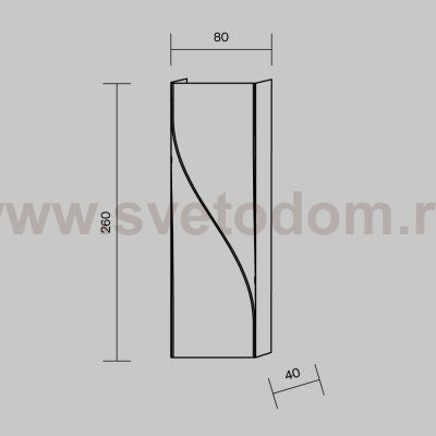 Бра Maytoni O040WL-L11W3K Twist