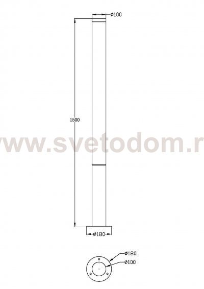 Ландшафтный светильник Maytoni O041FL-L50B3K Ginza