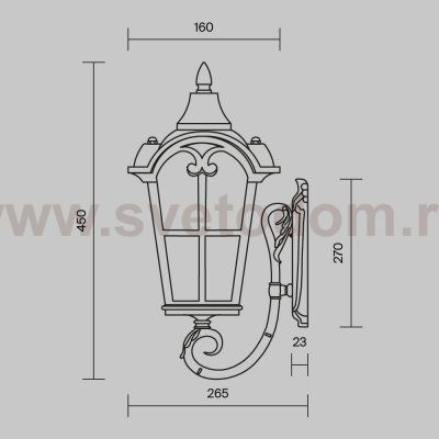 Настенный светильник (бра) Maytoni O413WL-01BZ1 Albion