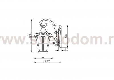 Настенный светильник (бра) Maytoni O413WL-01BZ Albion