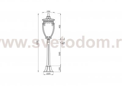 Ландшафтный светильник Maytoni O414FL-01GB1