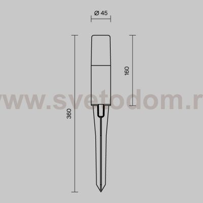 Ландшафтный светильник Maytoni O416FL-L3B3K Talpa