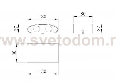 Настенный светильник (бра) Maytoni O417WL-L4B3K Strato