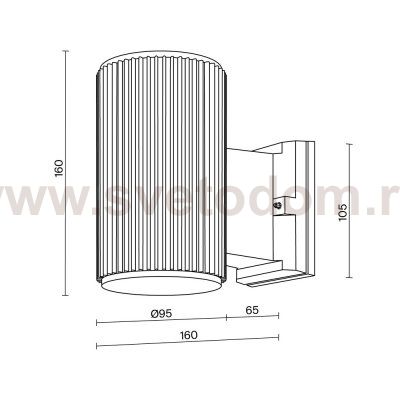 Настенный светильник (бра) Maytoni O419WL-01GR Rando