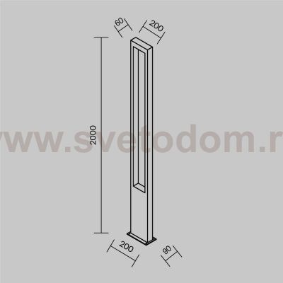 Садово-парковый светильник Maytoni O425FL-L25GF Bonn