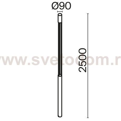 Садово-парковый светильник Maytoni O427FL-L30GF3K Mill