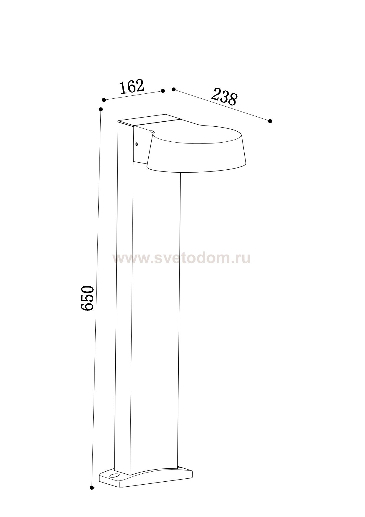 Ландшафтный светильник Maytoni O443FL-L12GF3K Share