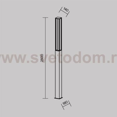 Садово-парковый светильник Maytoni O480FL-L25B3K Expo