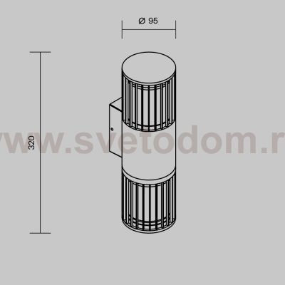 Настенный светильник (бра) Outdoor O492WL-02GF