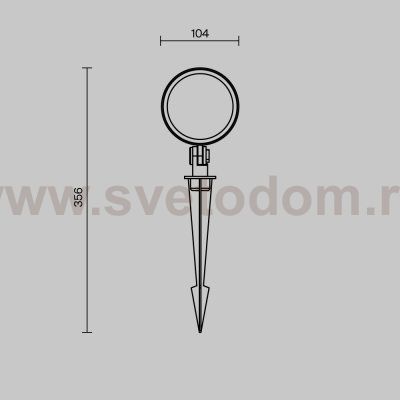 Ландшафтный светильник Outdoor O495FL-L25B3K