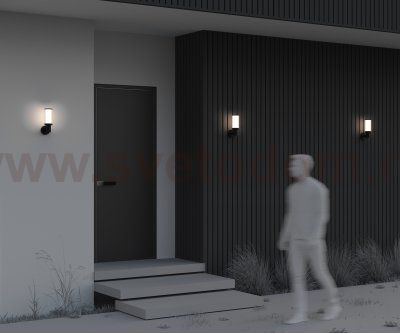 Уличный настенный светильник Outdoor O502WL-01B