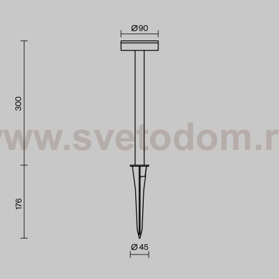 Ландшафтный светильник Outdoor O503FL-L4B3K