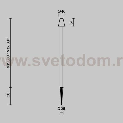 Ландшафтный светильник Outdoor O504FL-L1B3K1