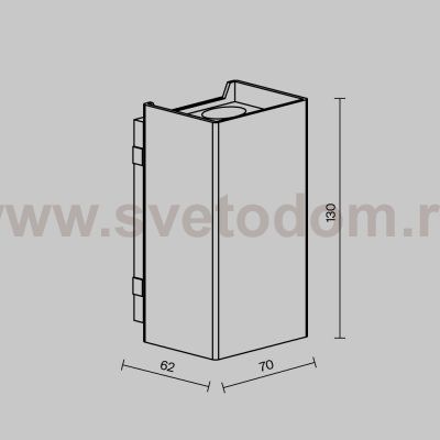 Уличный настенный светильник Outdoor O505WL-L3B3K
