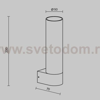 Уличный настенный светильник Outdoor O508WL-L5B3K