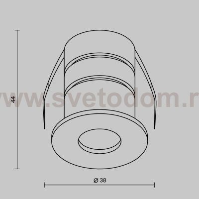 Уличный потолочный светильник Outdoor O511DL-L2W4K