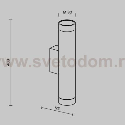 Уличный настенный светильник Outdoor O514WL-L30B3K1