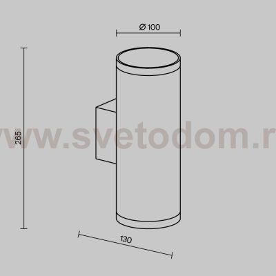 Уличный настенный светильник Outdoor O514WL-L30B3K