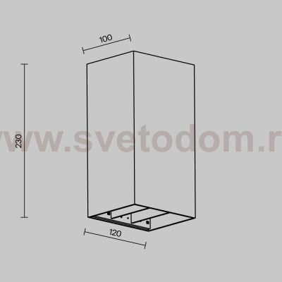 Уличный настенный светильник Outdoor O525WL-L20B3K