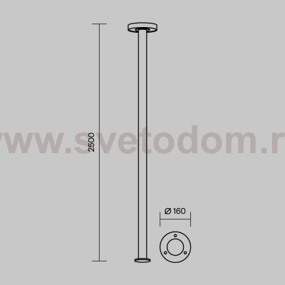 Садово-парковый светильник Outdoor O529FL-L30B3K