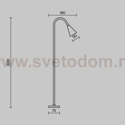 Ландшафтный светильник Outdoor O531FL-L3B3K