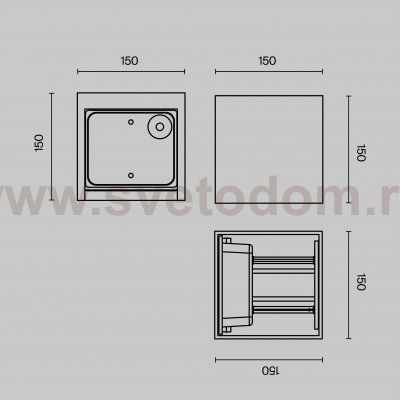 Настенный светильник (бра) Outdoor O572WL-L20B3K