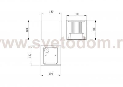 Настенный светильник (бра) Outdoor O572WL-L20GR3K