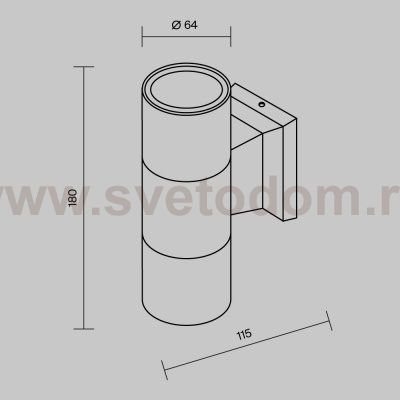 Настенный светильник (бра) Maytoni O574WL-02W Bowery
