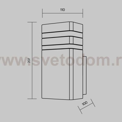 Светильник бра Maytoni O578WL-01B Unter den Linden Outdoor