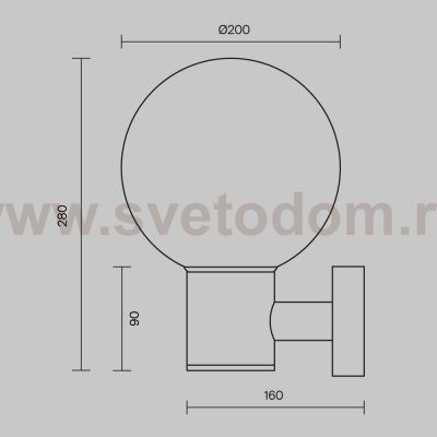 Настенный светильник (бра) Maytoni O598WL-01B Bold