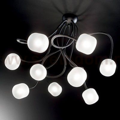 Потолочный светильник Ideal lux OCTOPUS PL9 NERO (175010)
