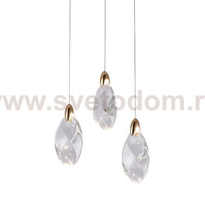 Подвесной светильник OD2439-3 gold/clear