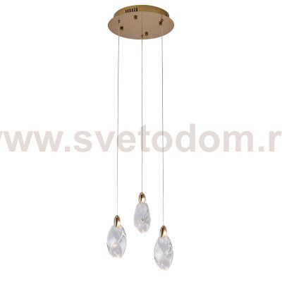 Подвесной светильник OD2439-3 gold/clear